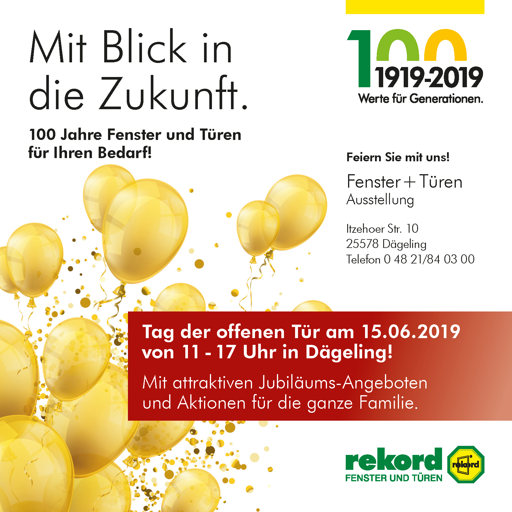 Tag der offenen Tür - SA, 15.06.2019 von 11 bis 17 Uhr