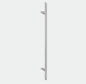 Art. 258000, Länge: 1600 mm, Edelstahl matt, mit schrägen Stützen