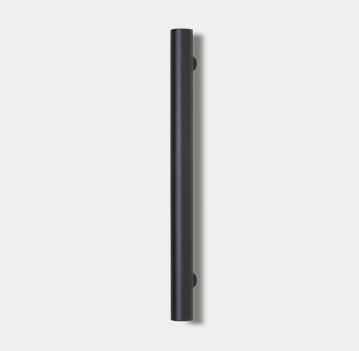 Art. 258000, Länge: 400 mm, Edelstahl in Oberfläche schwarz Feinstruktur (RAL 9005)