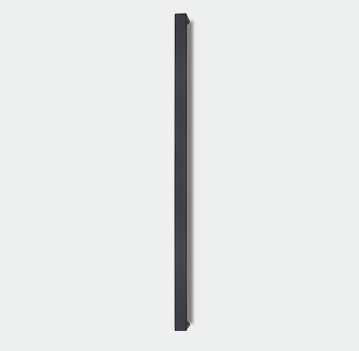 Art. 258010, Länge: 1000 mm, Edelstahl in Oberfläche schwarz Feinstruktur (RAL 9005)