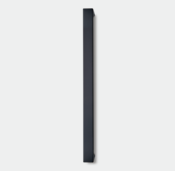 Art. 258010, Länge: 800 mm, Edelstahl in Oberfläche schwarz Feinstruktur (RAL 9005)
