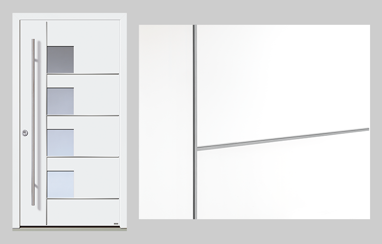 Erhabene Lisenen in Edelstahl (53)