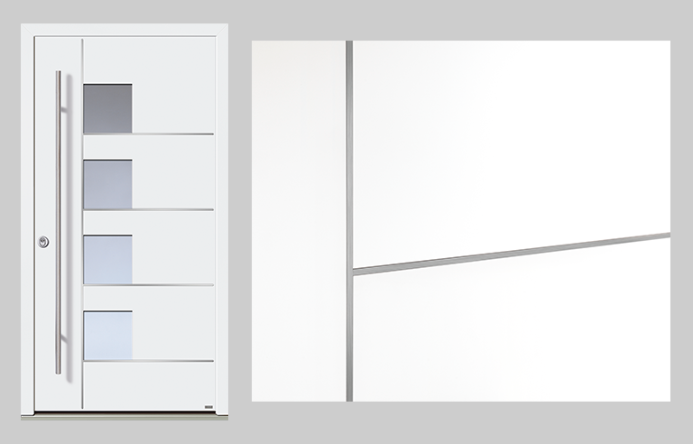 Flächenbündige Lisenen in Edelstahl (54)