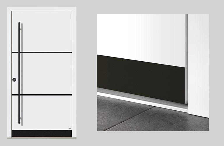 Sockelblende - schwarz, Feinstruktur